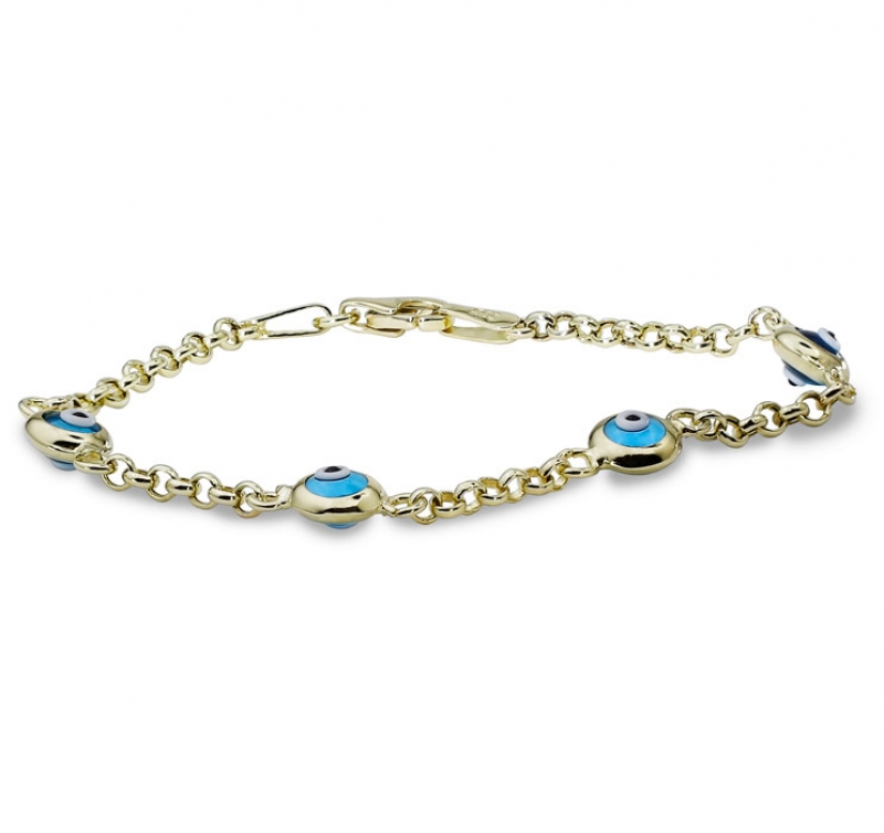 4 Boncuklu Altın Künye