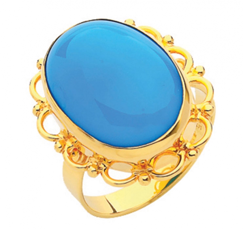 Altın Firuze Yüzük