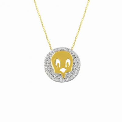 Tweety Altın Kolye